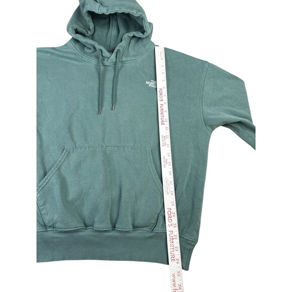 The North Face Green Men’s Hoodie Kangaroo‎ Pocket White Logo Medium Activewear - Picture 5 of 9